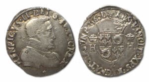 Henri II - Demi-teston du dauphiné 1560 Z (Grenoble)