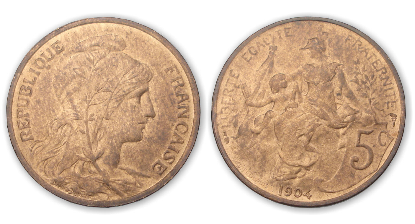 5 ctes Dupuis 1904 5 ctes Dupuis 1904
