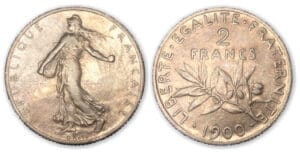 2 frs Semeuse 1900