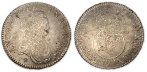 Louis XV - Ecu Vertugadin 1716 M (Toulouse)