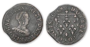 Lorraine - Henriette De Lorraine Double tournois 1634 Lorraine - Henriette De Lorraine Double tournois 1634
