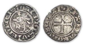 Dauphiné - Dauphin du viennois - Charles VII Petit blanc (Romans) Dauphiné - Dauphin du viennois - Charles VII Petit blanc (Romans)