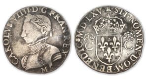 Charles IX - Teston 2 ème type 1565 M (Toulouse)