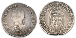 Charles IX - Teston 6 ème type 1562 D (Lyon)