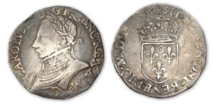 Charles IX - Teston 11 ème type 1575 D (Lyon)