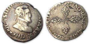 Henri IV - Demi-franc 1595 D (Lyon)