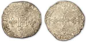 Henri III - Double sol parisis 1582 D (Lyon)