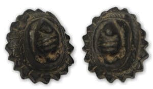 Romain - Applique en bronze à tête de lion III - IV siècle