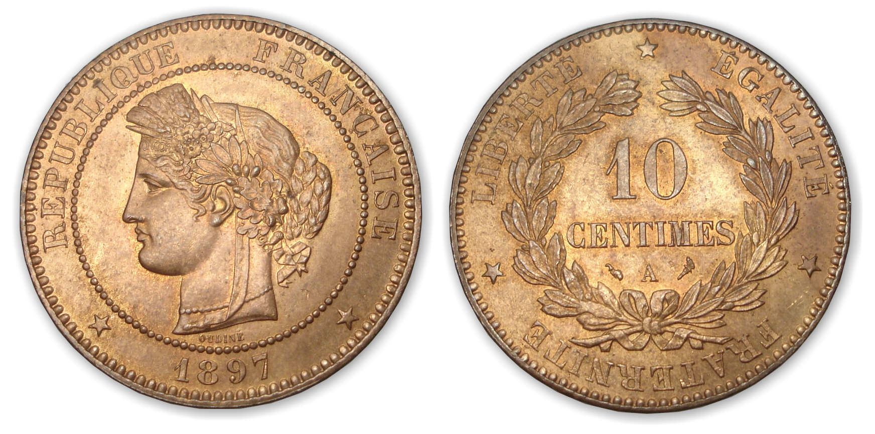 10 ctes Cérès 1897 A (Paris) 10 ctes Cérès 1897 A (Paris)