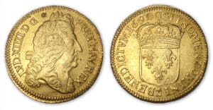Louis XIV - Double Louis d'or à l'Ecu 1690 G (Poitiers)
