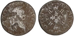 Louis XV - Ecu aux huit L - 1725 H (La Rochelle) - Trésor du Chameau Louis XV - Ecu aux huit L - 1725 H (La Rochelle) - Trésor du Chameau