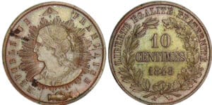 Deuxième république - 10 centimes concours de Pillard 1848 Deuxième république - 10 centimes concours de Pillard 1848