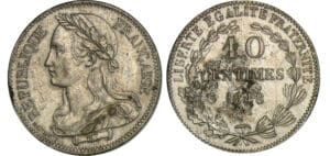 Deuxième république - 10 centimes concours de Montagny 1848 - Piéfort Deuxième république - 10 centimes concours de Montagny 1848 - Piéfort