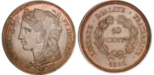 Deuxième république - 10 centimes 2ème concours de Gayrard 1848 Deuxième république - 10 centimes 2ème concours de Gayrard 1848