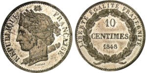 Deuxième république - 10 centimes concours de Domard 1848 Deuxième république - 10 centimes concours de Domard 1848