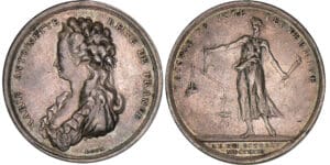 Médaille satirique sur l’exécution de Marie-Antoinette - 1793