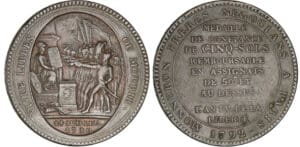 Monneron de 5 sols 1792 - AN IV Monneron de 5 sols 1792 - AN IV