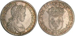 Louis XIV - ½ écu à la mèche longue - 1648 A (Paris) Louis XIV - ½ écu à la mèche longue - 1648 A (Paris)