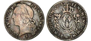 Louis XV - 1/20 écu au bandeau - 1743 W (Lille) Louis XV - 1/20 écu au bandeau - 1743 W (Lille)