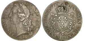 Louis XV - Ecu au bandeau - 1749 T (Nantes) Louis XV - Ecu au bandeau - 1749 T (Nantes)