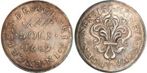 Louis XIV - XXX sols de Strasbourg - 1689 89 sur 88 Louis XIV - XXX sols de Strasbourg - 1689 89 sur 88