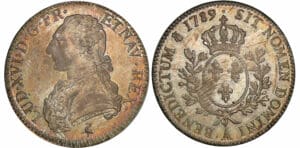 Louis XVI - Ecu aux branches d’olivier - 1789 A (Paris) 2ème semestre Louis XVI - Ecu aux branches d’olivier - 1789 A (Paris) 2ème semestre