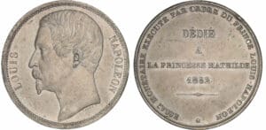 Deuxième république - Louis Napoléon - Module de la 5 francs 1852 Deuxième république - Louis Napoléon - Module de la 5 francs 1852