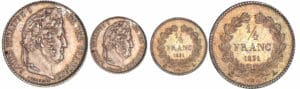 1/4 de franc Louis-Philippe Ier - 1831 A (Paris) 1/4 de franc Louis-Philippe Ier - 1831 A (Paris)