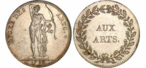 Jeton - Aux arts 1792 Jeton - Aux arts 1792
