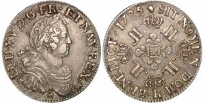 Louis XV - Ecu aux huit L - 1725 R (Orléans) Louis XV - Ecu aux huit L - 1725 R (Orléans)