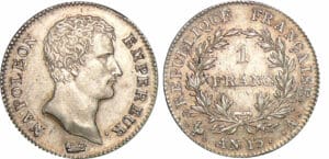 1 franc Napoléon empereur - An 13 A (Paris)
