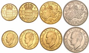 Monaco - Rainier III - Série 10, 20, 50 et 100 francs - Essais