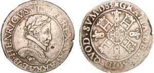 Navarre - Henri III de Navarre, II de Béarn - Franc 1583 (Pau) Navarre - Henri III de Navarre, II de Béarn - Franc 1583 (Pau)