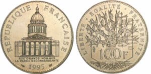 100 francs Panthéon 1995
