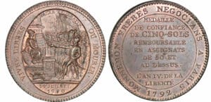 Monneron de 5 sols 1792 - AN IV Monneron de 5 sols 1792 - AN IV