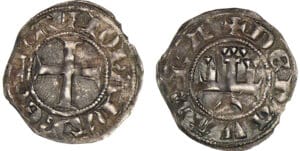 Navarre - Jeanne Ier - Denier Navarre - Jeanne Ier - Denier