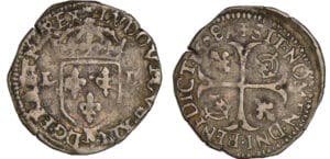 Louis XIII - Douzain - 1628 N (Nîmes) Louis XIII - Douzain - 1628 N (Nîmes)