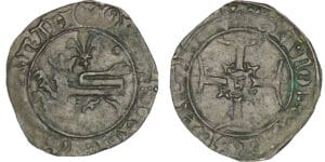 Henri V de Lancastre - Double tournois Niquet dit Léopard - Saint-Lô