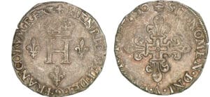 Henri II - Gros de 6 blancs de NESLES - 1550 A (Paris)