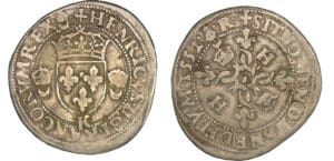 Henri II - Douzain aux croissants - 1552 K (Bordeaux)