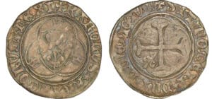 Charles VIII - Blanc à la couronne - Tours