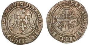 Charles VIII - Blanc à la couronne - Villefranche de Rouergue