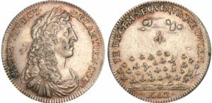 Jeton - Louis XIV - Secrétaires du roi 1662 Jeton - Louis XIV - Secrétaires du roi 1662