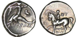 Calabre - Tarente - Taras - Didrachme (380-345 av. J.-C.)