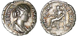 Lucille - Denier (166, Rome) - Junon 