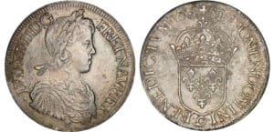 Louis XIV - Ecu à la mèche longue - 1648 9 (Rennes) Louis XIV - Ecu à la mèche longue - 1648 9 (Rennes)
