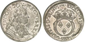 Louis XIV - Ecu du parlement à l'écu rond de France - Monnaie d'hommage 1681 Louis XIV - Ecu du parlement à l'écu rond de France - Monnaie d'hommage 1681