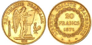 20 francs Génie - 1871 A (Paris) 20 francs Génie - 1871 A (Paris)