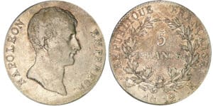 5 francs Napoléon empereur - An 12 K (Bordeaux)