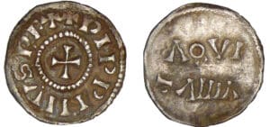 Pépin 1er d'Aquitaine - Obole (Bourges)